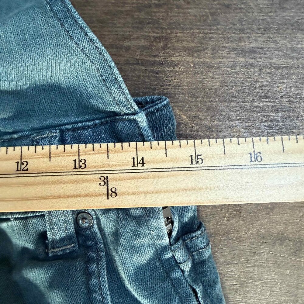 Free People Bohemian Faded Blue Overalls Sz 27 - Picture 12 of 13